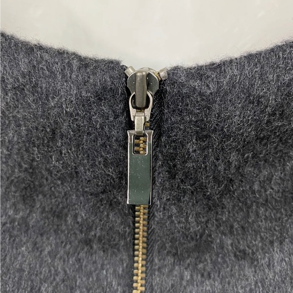 Cue Wool Blend Tank Top Grey & Black Relaxed Box Fit Sleeveless Size 8 to 10 - Picture 3 of 8
